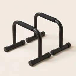 A pair of parallette dip bars
