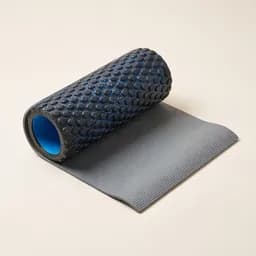 A textured foam roller